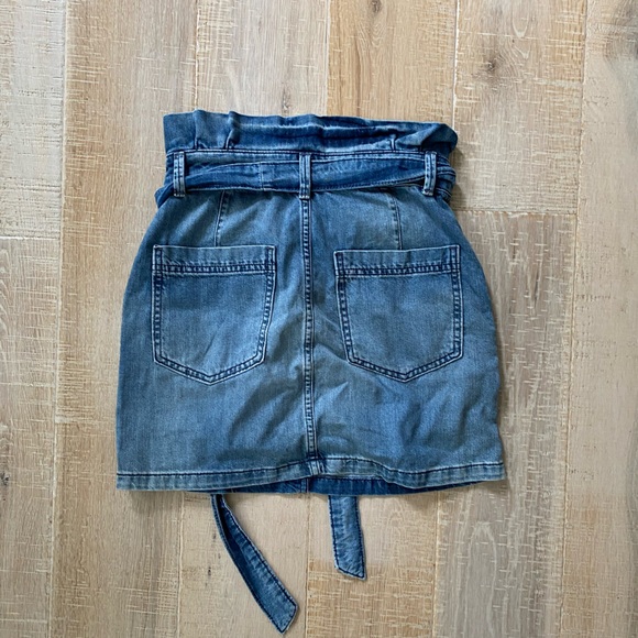 Free People Splendor in the Grass Paperbag Denim Skirt Free People Skirt Size 0 - Picture 7 of 7
